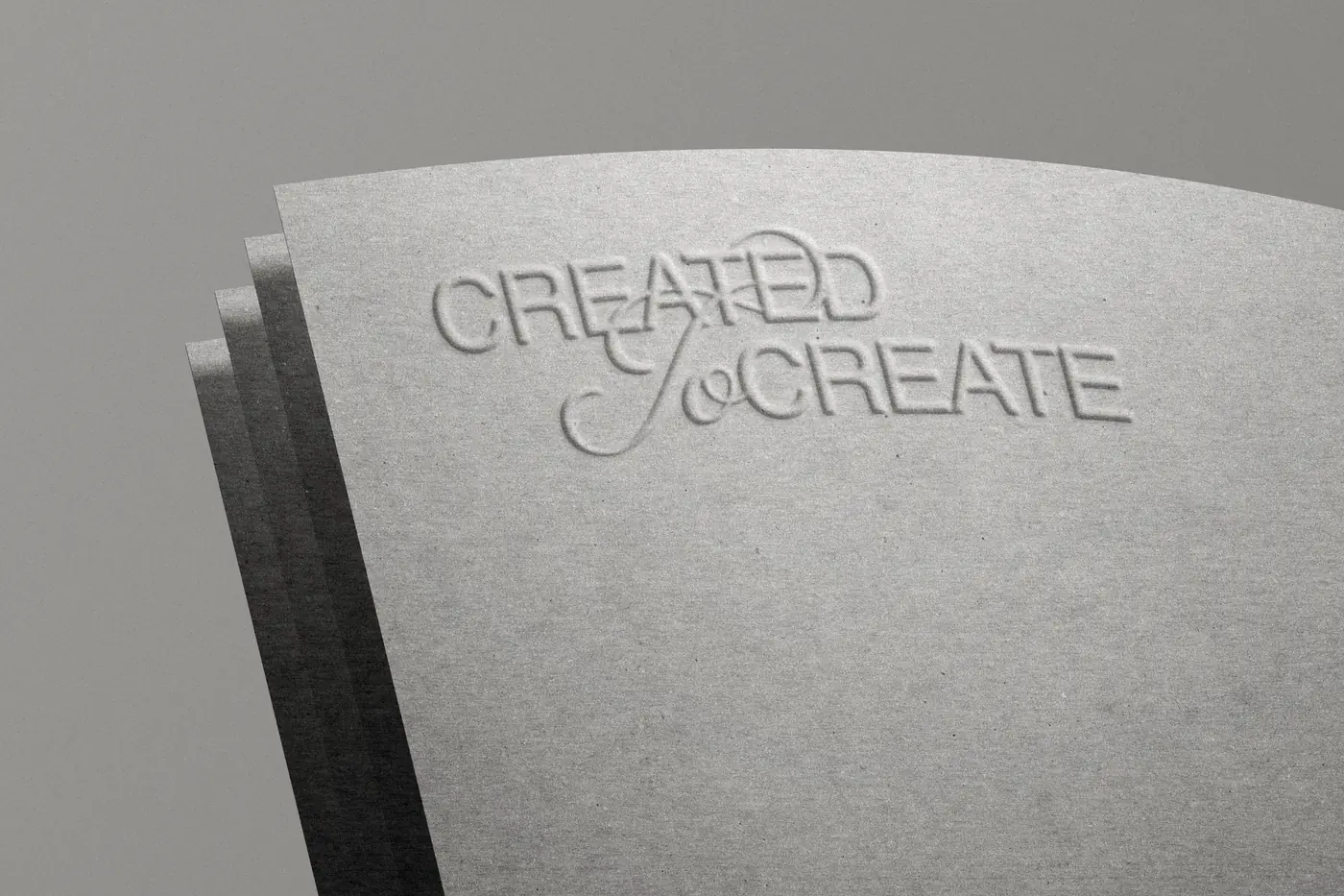 Papeterie embossée — Created to Create