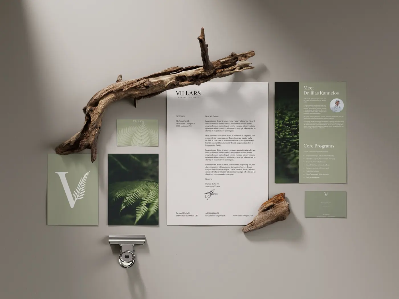Identité de marque — Villars Longevity Clinic